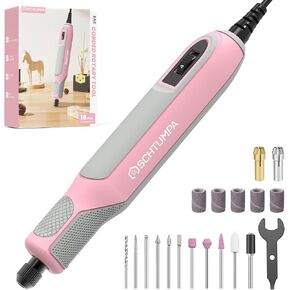 Corded Rotary Tool 36W, 4 Variable Speed, 10000-22000RPM Rotary Tool Kit & 18 Accessories, Soft Grip, Lightweight Multi-Tool for Sanding, Polishing, Drilling, Carving, DIY Crafts