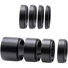 M42x0.75 Metal تركيز أنبوب التمديد Kit 3/5/7/10/12/15/12/20/30 مم التصوير الفوتوغرافي T-Ring