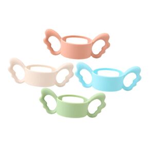 Kisangel 4pcs Bottle Handle Handles Newborn Bottle Grip Bottle Grip Handle Silicone Bottle Grip Bottle Grip Bottle Grip Milk Bottle Grips