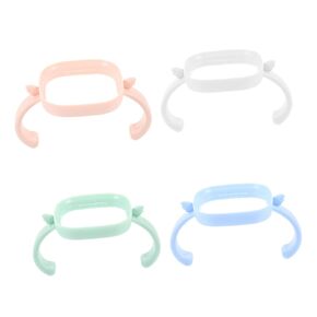 Plastic Baby Bottle Handle 4 Pcs Replacement Handles Comfortable Grip Sturdy Easy to Install for Milk Bottles Boys and Girls