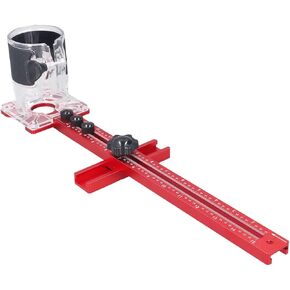 SUPPORT OF THE ENRUTER SHEEPING WITH MODULAR BASE AND TRANSPARENT COVER, SUFFUL FOR CUTTING MACHINES, TO Down Straight Angles, Ideal FOR All Types OF Carpentry Projects