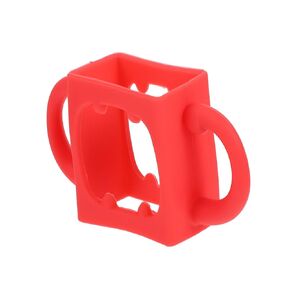 Kisangel 1pc Ergonomic Silicone Bottle Grip Handle Wide Mouth Design Easy to Clean Prevents Leakage for Independent Drinking