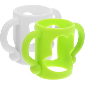 Milisten Infant Bottle Handle Set Silicone Grip لمقابض زجاجة حديثي الولادة.
