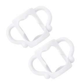 Garneck 2pcs Silicone Feeding Bottle Handle Flexible and Leak Design for Independent Drinking Fit for Bottles and Easy to Clean