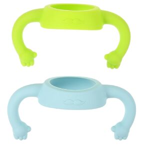 Ergonomic Bottle Handles Silicone Newborn Bottle Grip Baby Feeding Aid