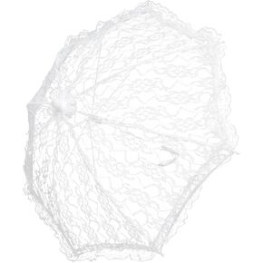BESTYASH Elegant Lace Parasol Umbrella for Wedding Photography Lightweight and Portable Lace Umbrella for Bridal Decor Special Events and Tea Parties