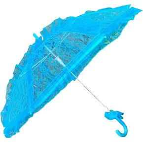 Elegant Lace Trim Umbrella For Women With Sun Protective Designs And Comfortable Handle For Wedding Ceremony Photography
