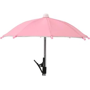 Phone Umbrella, Sun Protection Clip, Angle Adjustable Shade, Anti Reflective UV Cover, 10.63 inches Portable Outdoor Accessory for Filming Watching Camping and Outdoor Use