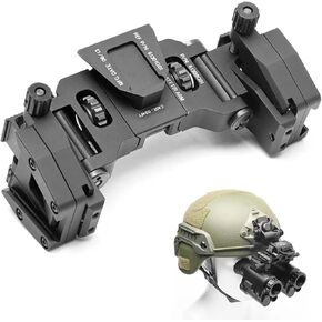 NVG30 NVG10 PVS-14 جسر مجهر جبل Mount Night Vision Goggles Bracket Metal Mounting Mount Multi-Function 90 NVG Mount ، Black