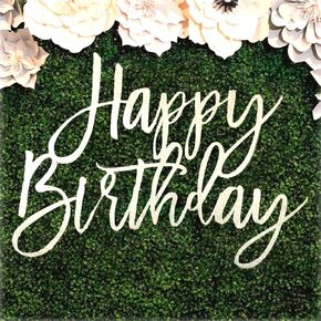Happy Birthday Wooden Sign for Backdrop - Large Brown Happy Birthday Sign,Suitable for Women Men to Decorate Birthday Baby Shower Backdrop Decal Birthday Signs for Wall