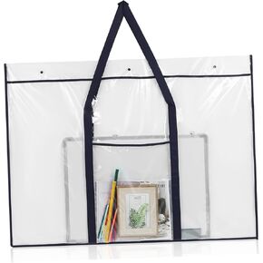 Large Poster Storage Portfolio Bag with Handle Durable Art Storage for Bulletin Boards Charts and Artwork Ample Closure for Secure Use