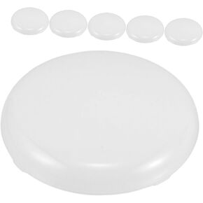 Zerodeko 6pcs Round Diffuser for Drum Lampshades Milky White Light Diffuser for Pendants Fog Resistant Cover for Enhanced Light Distribution Home Commercial Spaces