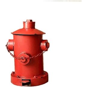 Trash can Stainless Steel Trash can Trash can Community School Shopping mall Street Recycling bin Trash Trash can Carton fire Hydrant Trash can (Color: Yellow)-Red