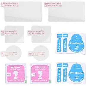 2 Set Vlog Camera Screen Lens Protector Camcorder Front Rear Lens Screen Film for Action 5pro