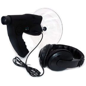 Portable Parabolic Microphone Monoculars, 8X Monocular Sound Amplifier and Birds Observing Telescope, Nature Observing and Listening Digital Device for Outdoor Activities