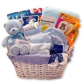 Simply Baby Necessities Boy Basket Blue - New Baby boy Gift Basket