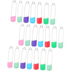 50pcs Diaper Pin Brooch Safety Fasteners for Cloth Diapers Mixed Color Easy Locking Closure Comfortable Fit for Newborns and Toddlers