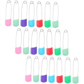 50pcs Safety for Cloth Diapers Mixed Color Locking Closures Lightweight Diaper Brooch for Newborns Convenient Travel