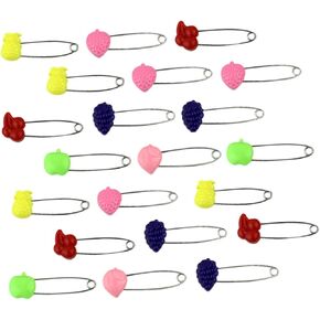 50pcs Safety Colorful Brooches for Diapers Clothes and Crafts Locking Closures Non- Design Multi-Purpose Use Random Style