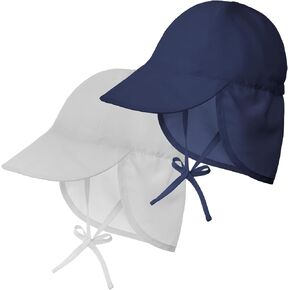 2 Pack Baby Sun Hat UPF 50+ Adjustable Toddler Summer Beach Hat Kids Boys Girls Cap for Outdoor Swim Traveling