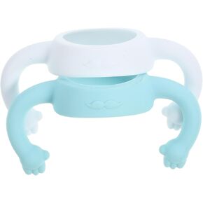 2pcs Silicone Bottle Handles Boy Girl Bottle Holder Soft Comfortable Grip Compatible Easy to Clean Sturdy Design