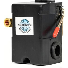 المنفذ المفرد 80-100 PSI التحكم في ضغط ضغط الهواء الضاغط 1/4 "" NPT 12 أمبير