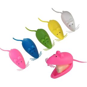 50 Pcs Tooth Box, Mouse Shaped Tooth Fairy Box for Kids, Cartoon Style, 1.37x0.98x0.78 Inch, Gift Ideas/Baby