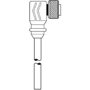 Mini-Sync Single End Female 90 6 Pole B-Size 15Ft Pvc
