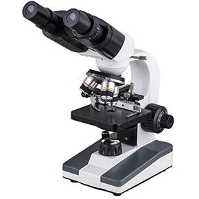 Biology Microscope Binocular Microscope 640X (Color : White Magnification : 640X) (White 1600X)