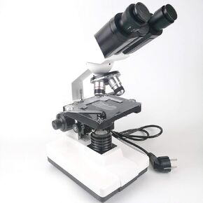 Binocular Biological Microscope lab 2500X Microscope (Color : White Magnification : 1000X) (White 2000X)