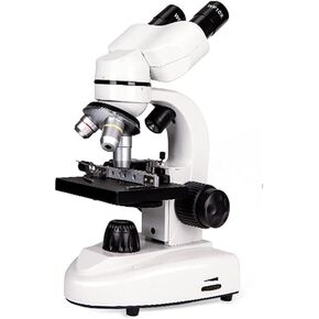 Microscope Magnifier with Smartphone Eyepiece Mount Holder Compound Microscope for Teaching Laboratory Hobbyist Science Kit
