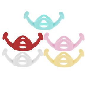 SUPVOX 5pcs Feeding Bottle Handles -Scald Grip for Bottles Ergonomic Design for Easy Use Mixed Color for Convenient Accessories