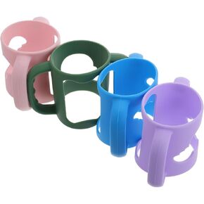 Unomor Silicone Wide-neck Milk Bottle Handles Baby's Comfort Grip Handles Lanyard for Water Bottle Cup Holder