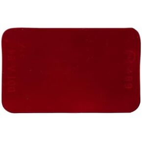 PM Refector Adhesive Backed 2.75 X 1.75 Red Rect Reflector
