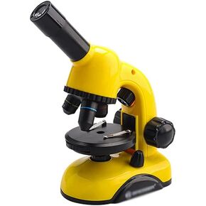 Optical Glass Lenses Cordless LED Student Biological Compound Microscope for School Student Beginner Laboratory