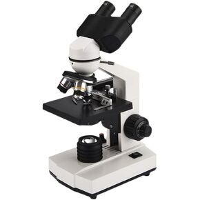 Magnifier LED Illumination Compound Binocular Microscopes for Teaching Laboratory Hobbyist Laboratory