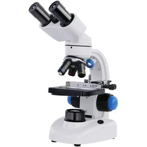 Compound Binocular Microscope Double Illumination Magnifier for Teaching Laboratory Hobbyist Laboratory