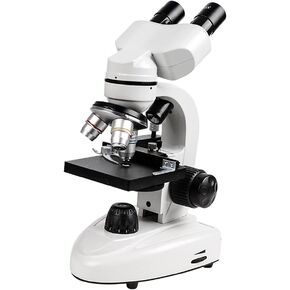Beginner Compound Binocular Microscopes LED Light Magnifier for Student Adult Children Laboratory