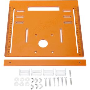 Woodworking Insert Cutting Machine Base Plate for 4 Inch Motor 28x25cm Oblique Cut Handheld Cutter Backer