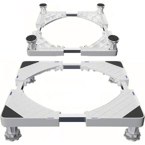 Universal Mobile Base,Fridge Stand with Strong Feet,Multi-Functional Adjustable Base for Dryer, Washing Machine and Refrigerator. ( )