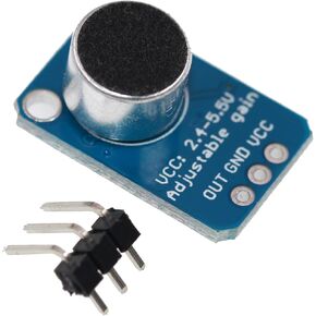 Electret Microphone Amplifier MAX4466 Preamplifier Sound Sensor for Recording and Speech Recognition