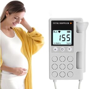 Baby Heartbeat Monitor Pregnancy Fetal Doppler Monitor Bag Baby Monitor Pregnancy Accessories for New Mom Home Use-MYH(1754)