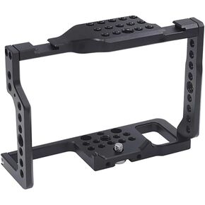 حفارة قفص الكاميرا الألمنيوم Bgning مع 1/4 "3/8" ثقوب التثبيت حذاء بارد لومب باناسونيك Lumix G85/G80 DSLR تمدد