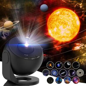 جهاز عرض Star ، Somktn Planetarium Projector مع Timer ، أقراص فيلم 4K 13 HD ، دوران 360 درجة ، جهاز عرض الفضاء ، جهاز عرض مجر