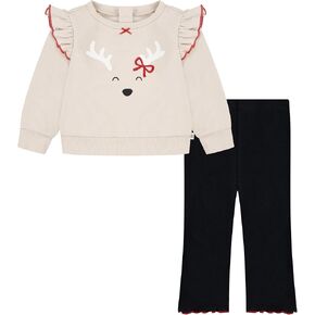 Huggies Unisex Baby Crewneck Sweatshirt and Pants 2-piece Outfit Set