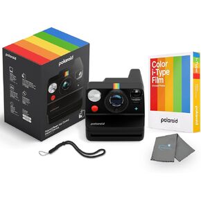 Polaroid Now+ 3rd Generation i-Type Instant Camera + 8 i-Type Color Film Bundle, Bluetooth Connected App Controlled, Coral, Polaroid Camera Bundle with a Lumintrail Lens Cleaning Cloth