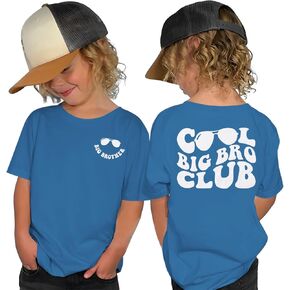Big Brother Shirt for Toddler Baby Boys Cool Big Bro Club T-Shirt Kids Promoted Big Brother Announcement Outfit
