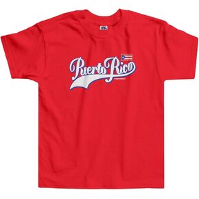 Threadrock Little Boys' Team Puerto Rico (Script) Toddler T-Shirt