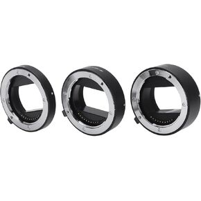 Auto Focus Macro Extension Tube Set 10mm+16mm+21mm for E Mount Lenses - Easy Install & Use, Aluminum Alloy, Macro Photography Accessory