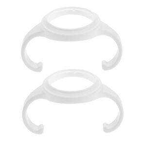 Milisten 2pcs Lightweight Anti-Scald Bottle Handle Grip Portable Milk Bottle Grips for Independent Drinking Compatible Pigeon Generation for Parents